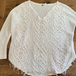 Free People cream sweater